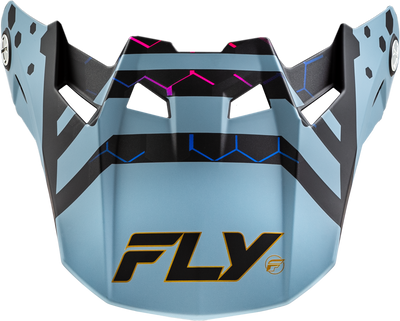 Fly Racing Formula CC Tektonic Visor Matte Black, Slate, Blue Yellow for Motorcycle Helmets