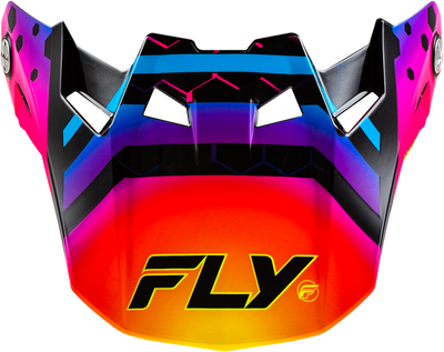 Fly Racing Formula CC Tektonic Visor Black Sunset Yellow for Motocross Helmets