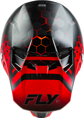 Fly Racing Formula CC Tektonic Helmet Black/Red/Orange XS – Certified Impact Protection with Advanced Features