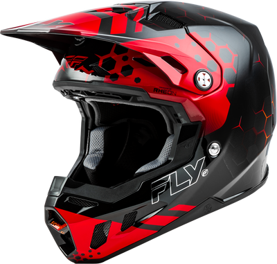 Fly Racing Formula CC Tektonic Helmet Black/Red/Orange Small - ECE/DOT Approved Motorcycle Helmet