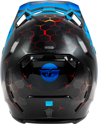 FLY RACING Formula CC Tektonic Helmet Black/Blue/Red – Lightweight Impact-Resistant Motorcycle Helmet