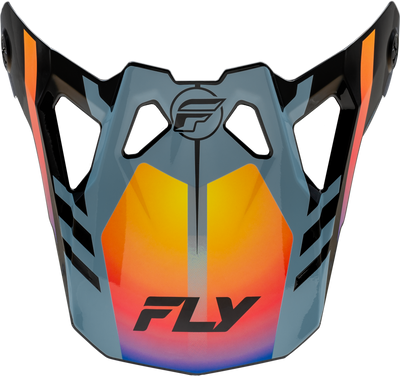Fly Racing Formula CP Krypton Visor Grey/Black/Electric Fade Medium - Model 73-0047