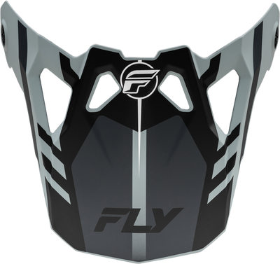 Fly Racing Formula CP Krypton Visor Matte Grey/Black for Youth Sizes - Part 73-0040