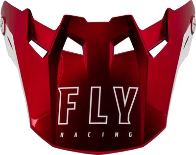 Fly Racing Formula CC Centrum Visor Metallic Red/White Yellow/Small - Part 73-47133S