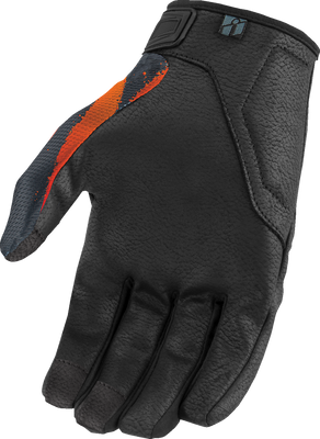ICON Hooligan™ Rad Dawn Gloves 2XL - Orange | Durable Polyester Mesh and Synthetic Palm