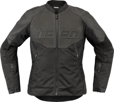 ICON Women's Overlord3™ Leather Jacket – Black, Size Large, Part Number 28131085