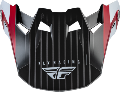 Fly Racing Formula Carbon Prime Visor Red/White/Red Carbon Yellow/Small - Part 73-47103S