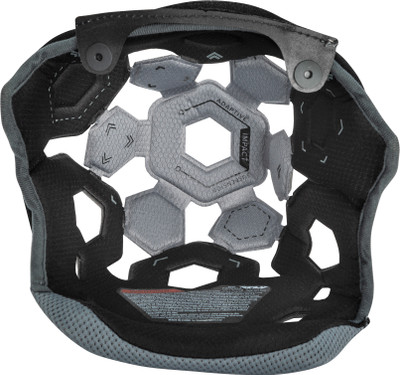 Fly Racing Formula Helmet Liner Black and Cool Grey YM 15mm - Breathable Moisture-Wicking Headgear