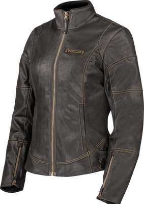 ICON Women's Tuscadero3™ Jacket - Black, Part Number 2822-1771