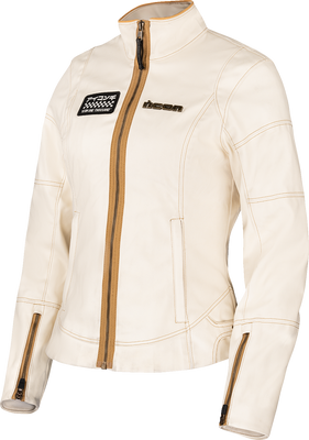 ICON Women's Tuscadero3™ Jacket - White, Part Number 2822-1779