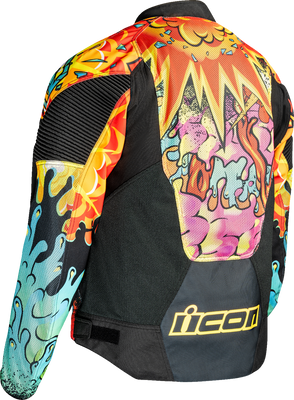 ICON Overlord3 Scatterbrain Mesh Jacket 3XL - Black with D3O Impact Protectors