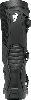 THOR Blitz XR Boots Black/White US 14 - Model 3410-3080 with Padded Mesh Interior and Injection Molded Outsole