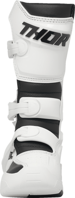 THOR Youth Blitz XR Boots - White/Black, US 2 (Part No. 3411-0746)