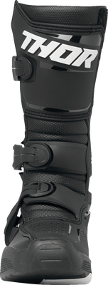 THOR Youth Blitz XR Boots Black/White (Part No. 3411-0728) – Durable Motorcycle Riding Boots for Kids
