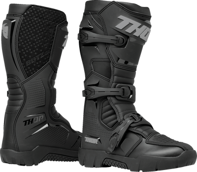THOR Blitz XR Trail Boots – Black/Gray, US 7 – Part Number 3410-3127