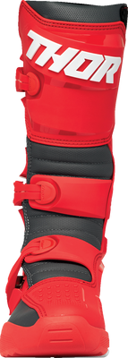 THOR Blitz XR Boots - Red and Charcoal, US Size 13 - Part No. 3410-3115