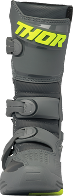 THOR Youth Blitz XR Boots - Gray/Charcoal, US 7 - Part Number 3411-0744