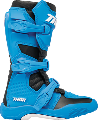 THOR Youth Blitz XR Boots - Black/Blue, Part Number 3411-0733, US Size 3