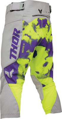 THOR Youth Launchmode Bleach Pants - Gray/Acid US 28 (Part No. 2903-2620)