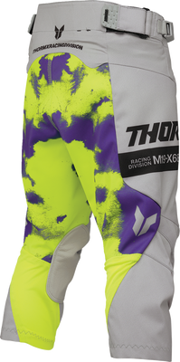 THOR Youth Launchmode Bleach Pants - Gray/Acid US 28 (Part No. 2903-2620)