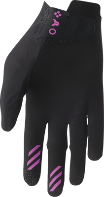 THOR Women's Sportmode Iconic Gloves Black/Orchid Large - Part Number 3331-0286