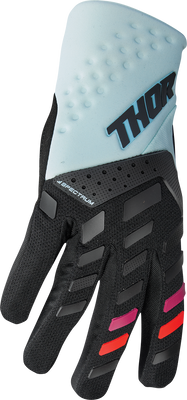 THOR Women's Spectrum Gloves - Black/Light Mint, Size XL - Part Number 3331-0237