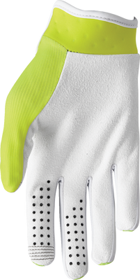 THOR Launchmode Gloves - Acid, Size XS | Comfortable Clarino® Palm with Silicone Grippers