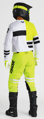 THOR Launchmode Dozer Pants - Acid/Black, US 40 - Durable Motorcycle Riding Pants with Ventilation and Comfort Features