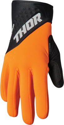 THOR Spectrum Cold Weather Gloves XL - Orange and Black, Part 3330-6750