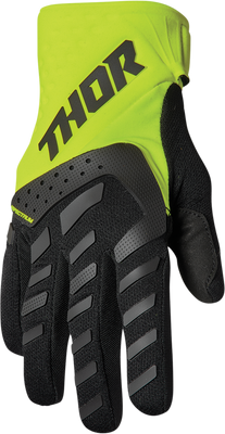 THOR Youth Spectrum Gloves Black/Acid - Part Number 3332-1617
