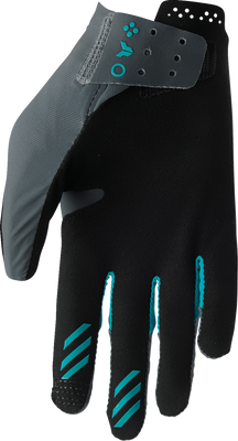 THOR Women's Sportmode Iconic Gloves - Gray/Aqua, Part No. 3331-0283