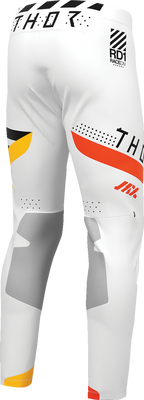 THOR Sportmode Synth Pants - White US 33 with Durable 4-Way Stretch and TPU Knee Protection