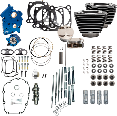 S&S Cycle 128-Inch Power Package Engine Performance Kit - Chain Drive 310-1107B