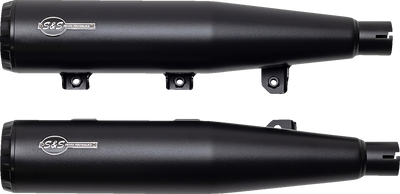 S&S CYCLE Grand National Slip-On Mufflers for Harley Scout - Black - Part 4110-266