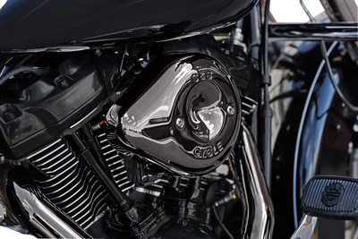 S&S CYCLE Lava Chrome Stealth Teardrop Air Cleaner Cover for M8 - Part 170-0779