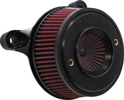 S&S CYCLE Air Stinger Stealth Air Cleaner Kit - Black Chrome Ring (Part #170-0716A)