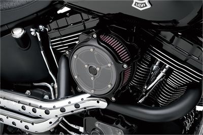 S&S CYCLE Super Stock™ Stealth Air Cleaner Kit - Black (Part No. 170-0058)