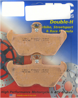 EBC HH Brake Pads FA407HH - High Friction Organic Brake Pads for Superior Stopping Power