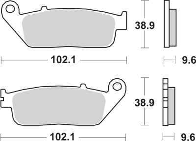 SBS HS Brake Pads for Honda 700HS – High-Performance Sportbike and Touring Bike Replacement