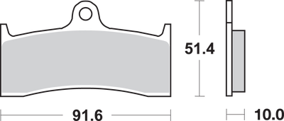 SBS HF Brake Pads for Yamaha YZF 750 - Part Number 729HF