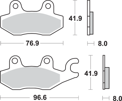 SBS HS Brake Pads for Kawasaki 638HS – High-Performance Street and Sportbike Brake Pads