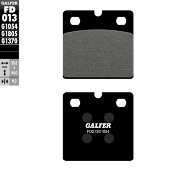 Galfer USA Semi Metallic Brake Pads for Indian Chief Models - Part FD013G1054