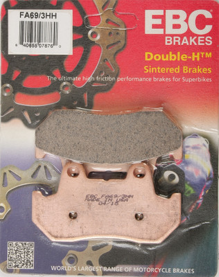 EBC Fa69/3HH Double H Sintered Brake Pads for Honda Gold Wing Aspencade and VF750C Magna