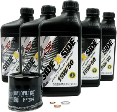 Klotz Sidexside Oil Change Kit 15W50 with Oil Filter for Yamaha YXZ 1000 R
