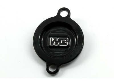 WORKS CNC Machined Oil Filter Cover for KTM and Husqvarna Models – Black