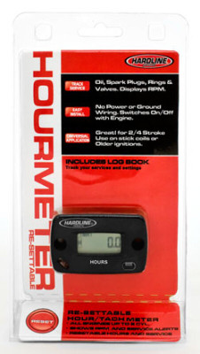 Hardline HR-8067-2 Resettable Hour Meter with Service Alerts for Powersports Engines