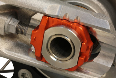 WORKS Elite Axle Block Kit for KTM and Husqvarna Off-Road Models - Part #17-263