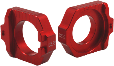 WORKS CONNECTION Elite Axle Block Kit - Red 17-255