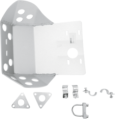 MOOSE OFFROAD Kawasaki KLR 650 Skid Plate - Part Number 290M - Silver Aluminum Protection
