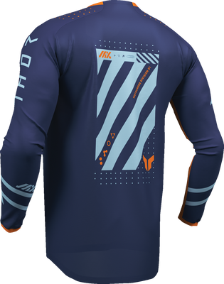 THOR Youth Launchmode Futura Jersey - Navy/Orange, Part Number 2912-2599